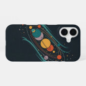 Coque iPhone 16 Alignement Rétro des Planètes (Verso Horizontal)