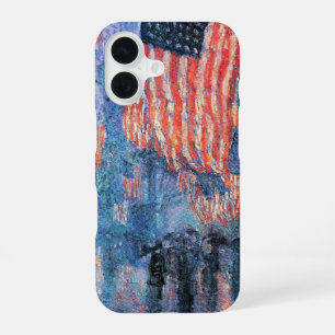 Coque iPhone 16 Allée sous la pluie par Frederick Childe Hassam