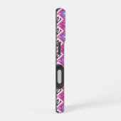 Coque iPhone 16 Alphabet Géométrique Rose Chic Initiale N (Côté droit)