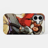 Coque iPhone 16 Amants à cheval (Verso Horizontal)