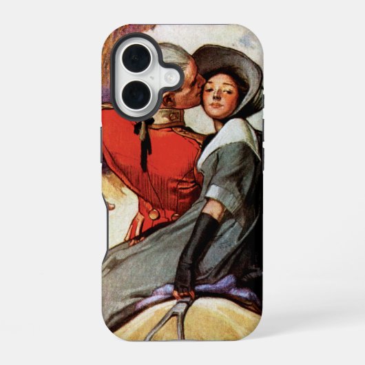 Coque iPhone 16 Amants à cheval (Verso)