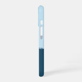 Coque iPhone 16 Amateur de pêche, bleu (Côté gauche)