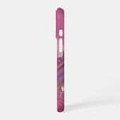 Coque iPhone 16 Améthyste Aurore Monogramme (Côté gauche)