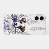 Coque iPhone 16 Amour de Terrier Lavande (Verso Horizontal)