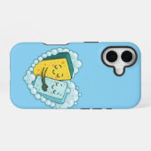 Coque iPhone 16 Amour Savonneux – Éponge & Liquide Vaisselle (Verso Horizontal)