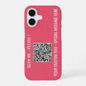 Coque iPhone 16 Analyse de code QR personnalisée et coque iphone d (Verso)