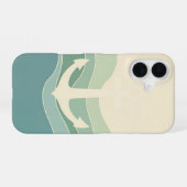 Coque iPhone 16 Ancre Maritime Rétro (Verso Horizontal)