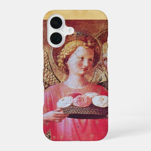 COQUE iPhone 16 ANGE AVEC ROSES (Verso)