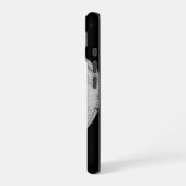 Coque iPhone 16 Ange - Dessin noir et blanc (Côté gauche)