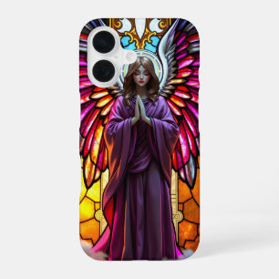 Coque iPhone 16 Ange en verre de christianisme religieux