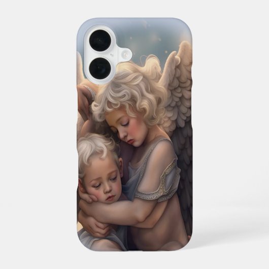 Coque iPhone 16 anges de verset biblique (Verso)