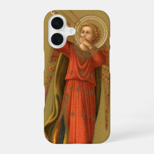 Coque iPhone 16 Anges musiciens de Noël, Renaissance Vintage