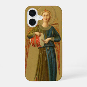 Coque iPhone 16 Anges musiciens de Noël, Renaissance vintage