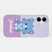 Coque iPhone 16 Anime Tom et Jerry - Tom (Verso Horizontal)