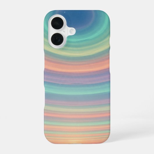 Coque iPhone 16 Anneaux de Nuages Vintage (Verso)