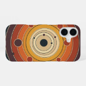 Coque iPhone 16 Anneaux orbitaux vintage (Verso Horizontal)