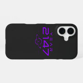 Coque iPhone 16 Année 2147 Sci-Fi Cyberpunk Futuriste (Verso Horizontal)