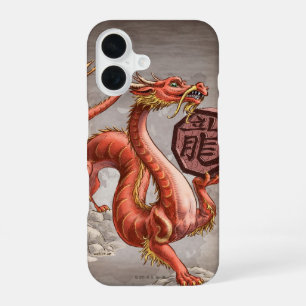 Coque iPhone 16 Année du Dragon chinois Zodiac coque iphone d'art