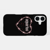 Coque iPhone 16 Anniversaire Constellation du Verseau Gothique Som (Verso Horizontal)