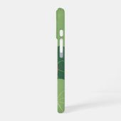 Coque iPhone 16 Anthurium stylisé vintage (Côté gauche)