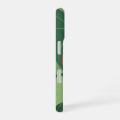 Coque iPhone 16 Anthurium stylisé vintage (Côté droit)