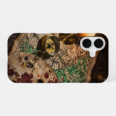 Coque iPhone 16 Antique Map and Compass Academia Case (Verso Horizontal)