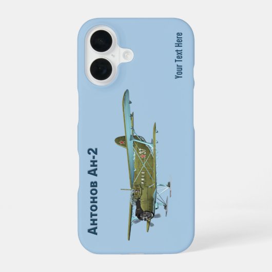 Coque iPhone 16 Antonov An-2 (Verso)