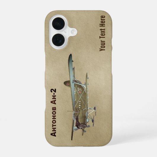 Coque iPhone 16 Antonov An-2 (Verso)