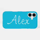 Coque iPhone 16 Aqua Seduisant (Verso Horizontal)
