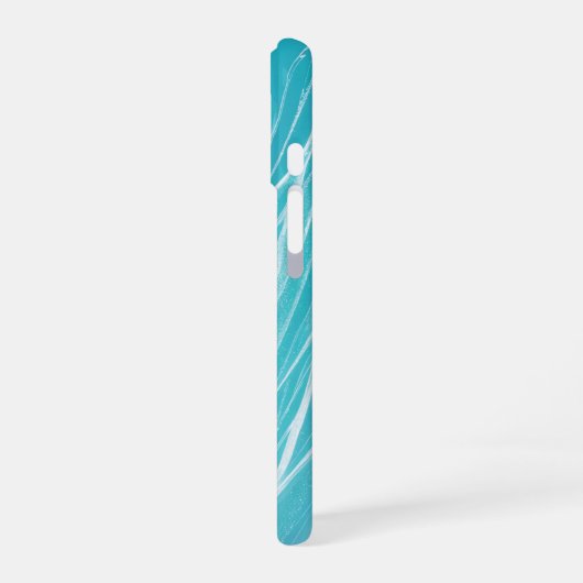 Coque iPhone 16 Aqua Wave Shimmering Water Phone Case (Côté gauche)