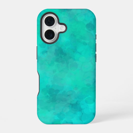 Coque iPhone 16 Aquarelle Vert de Printemps  (Verso)
