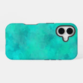 Coque iPhone 16 Aquarelle vert ressort (Verso Horizontal)