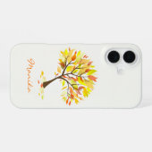 Coque iPhone 16 Arbre à thème Automne (Verso Horizontal)