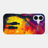 Coque iPhone 16 Arbre coloré d'amour (Verso Horizontal)