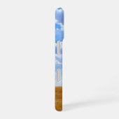 Coque iPhone 16 Arbre dans un champ de blé récolté (Côté droit)