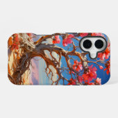 Coque iPhone 16 Arbre rose (Verso Horizontal)