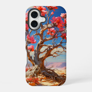 Coque iPhone 16 Arbre rose