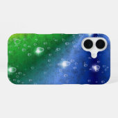 Coque iPhone 16 Arc en ciel dans la peau d'éléphant Cuir Optik & R (Verso Horizontal)