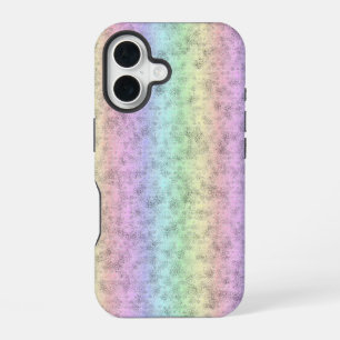 Coque iPhone 16 Arc-en-ciel en cuir d'éléphant Optik