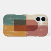 Coque iPhone 16 Arc Géométrique Abstrait Vintage (Verso Horizontal)