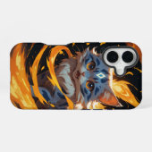 Coque iPhone 16 Arcane Ember : Le Chaton À Flamebound (Verso Horizontal)