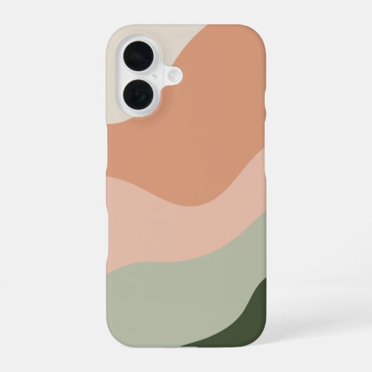 Coque iPhone 16 Arche de flux couleur Boho (Verso)