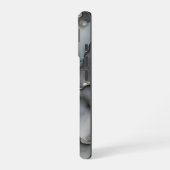 Coque iPhone 16 Ardoise grise et galets (Côté gauche)