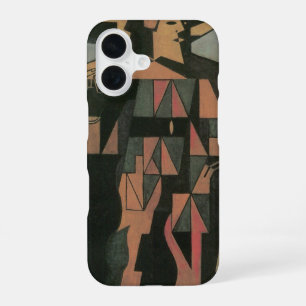Coque iPhone 16 Arlequin par Juan Gris, Art Cubisme Vintage