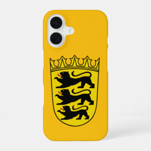 Coque iPhone 16 Armoiries de l'État allemand de Bade-Wurtemberg