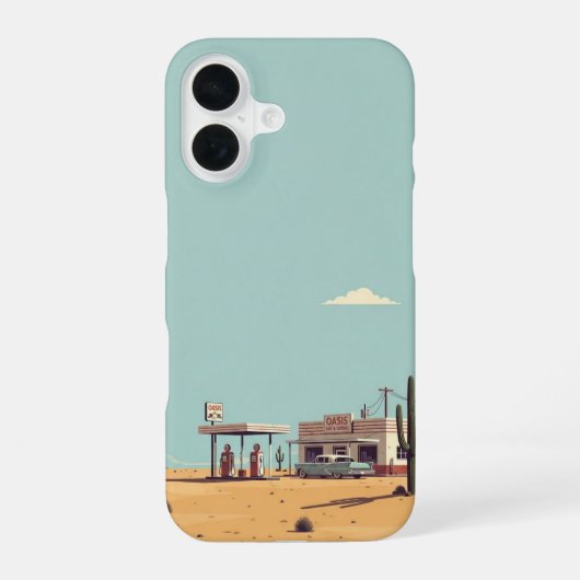 Coque iPhone 16 Arrêt de ravitaillement éloigné (Verso)