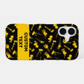 Coque iPhone 16 Arrière - plan de construction (Verso Horizontal)