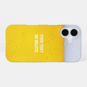 Coque iPhone 16 Arrière - plan de la texture de la bière (Verso Horizontal)