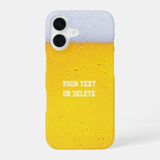 Coque iPhone 16 Arrière - plan de la texture de la bière (Verso)
