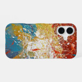 Coque iPhone 16 Arrière - plan Paint Splash (Verso Horizontal)
